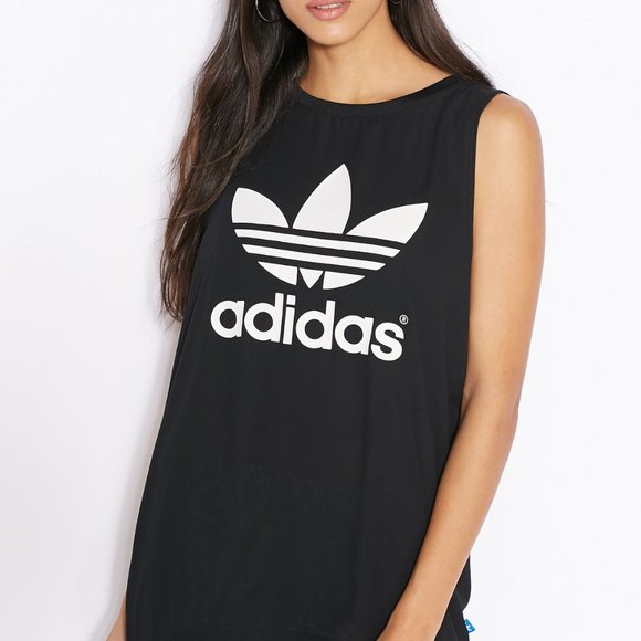 adidas Tops - Adidas Originals Trefoil Tank Top Black M